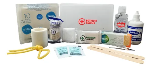 Botiquin Primeros Auxilios 15 Elementos Caja Plastica - Imagen 3